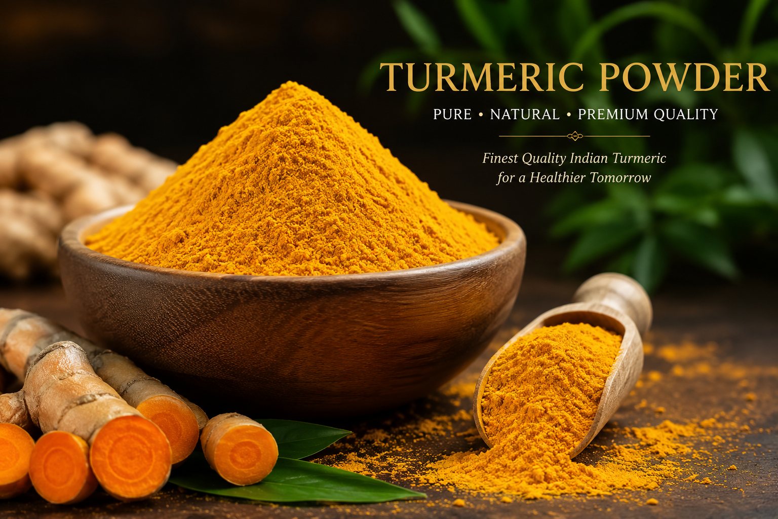 Turmeric Powder — golden yellow spice